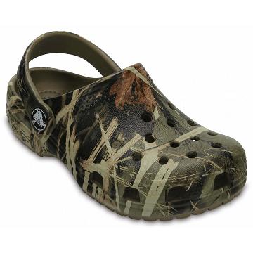 Zuecos Crocs Classic Realtree® Niña Verde Oliva | Mexico 1498HAPK